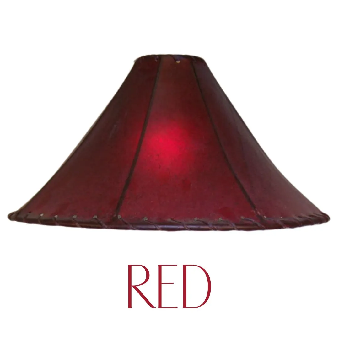 10" Pyramid Raw Hide Lamp Shade