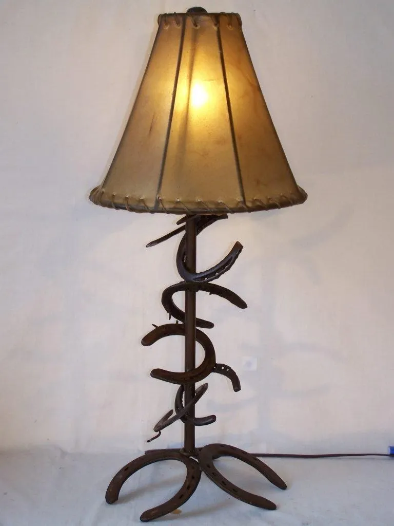 12" Pyramid Raw Hide Lamp Shade