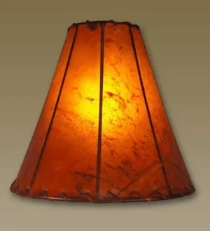 12" Pyramid Raw Hide Lamp Shade laundry hamper, dirty clothes basket
