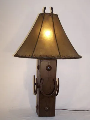 16" Pyramid Raw Hide Lamp Shade mattress topper, bed base