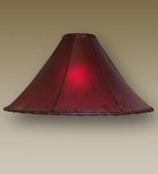 18" Pyramid Raw Hide Lamp Shade mattress topper, bed base