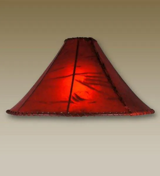 23" Pyramid Raw Hide Lamp Shade laundry hamper, dirty clothes basket