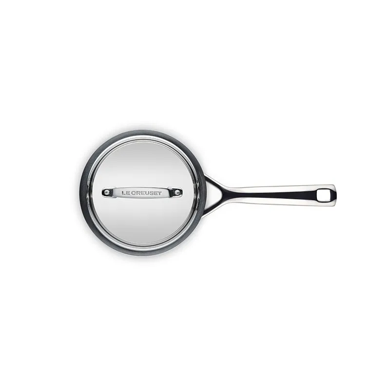 3 Ply Stainless Steel - Uncoated Saucepan, 14cm/1.4 litre, Silver