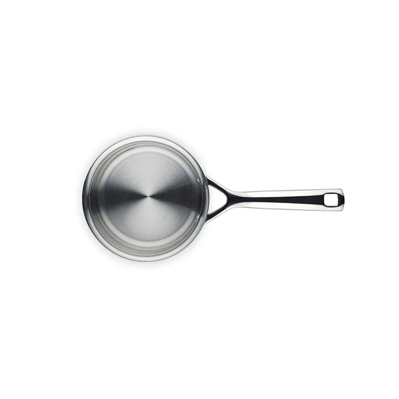 3 Ply Stainless Steel - Uncoated Saucepan, 14cm/1.4 litre, Silver