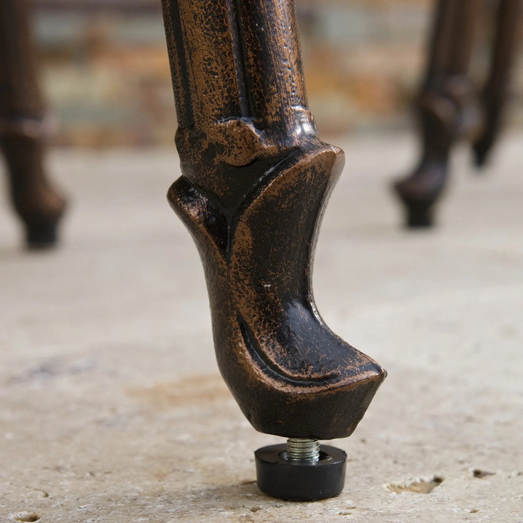 30-Inch Outdoor Cast Aluminum Bar Stools (Set of 2) - NH977832