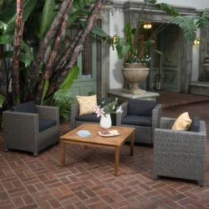 4-Seater Outdoor Chat Set with Coffee Table - NH644003 patio chairs, outdoor seating