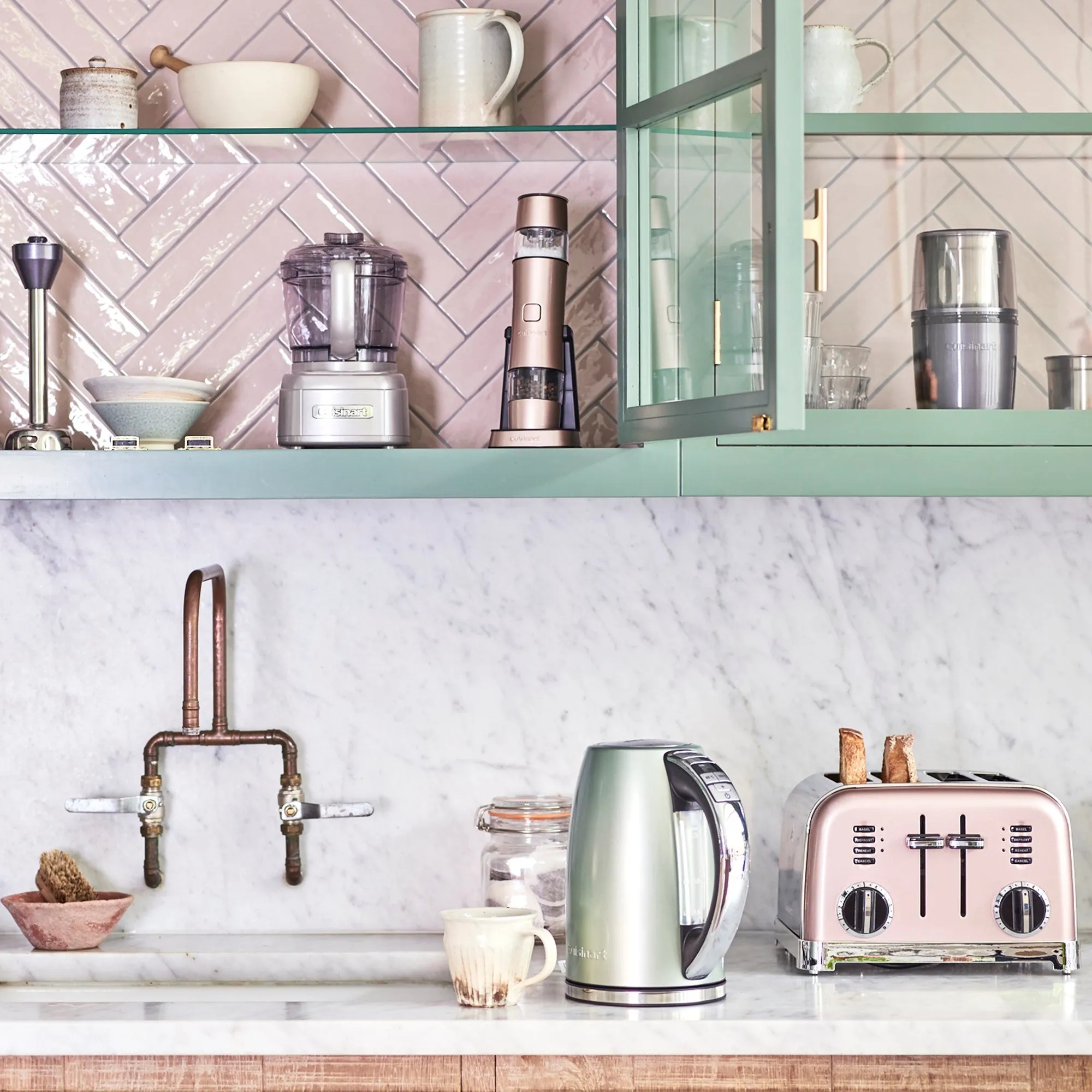 4 Slice Toaster, Vintage Rose