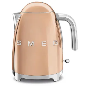 50's Retro Kettle, 1.7 litre, Rose Gold lamp shade, drum shade