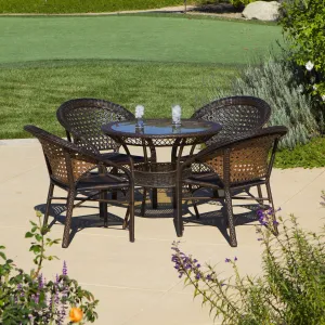 5pc Outdoor Wicker Dining Set - NH867872 patio chairs, outdoor seating