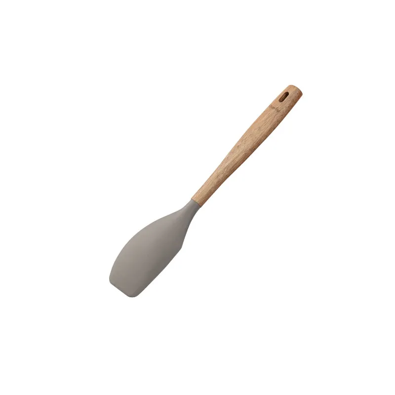 Acacia & Silicone Spatula Grey, 32cm round coffee table, wooden coffee table