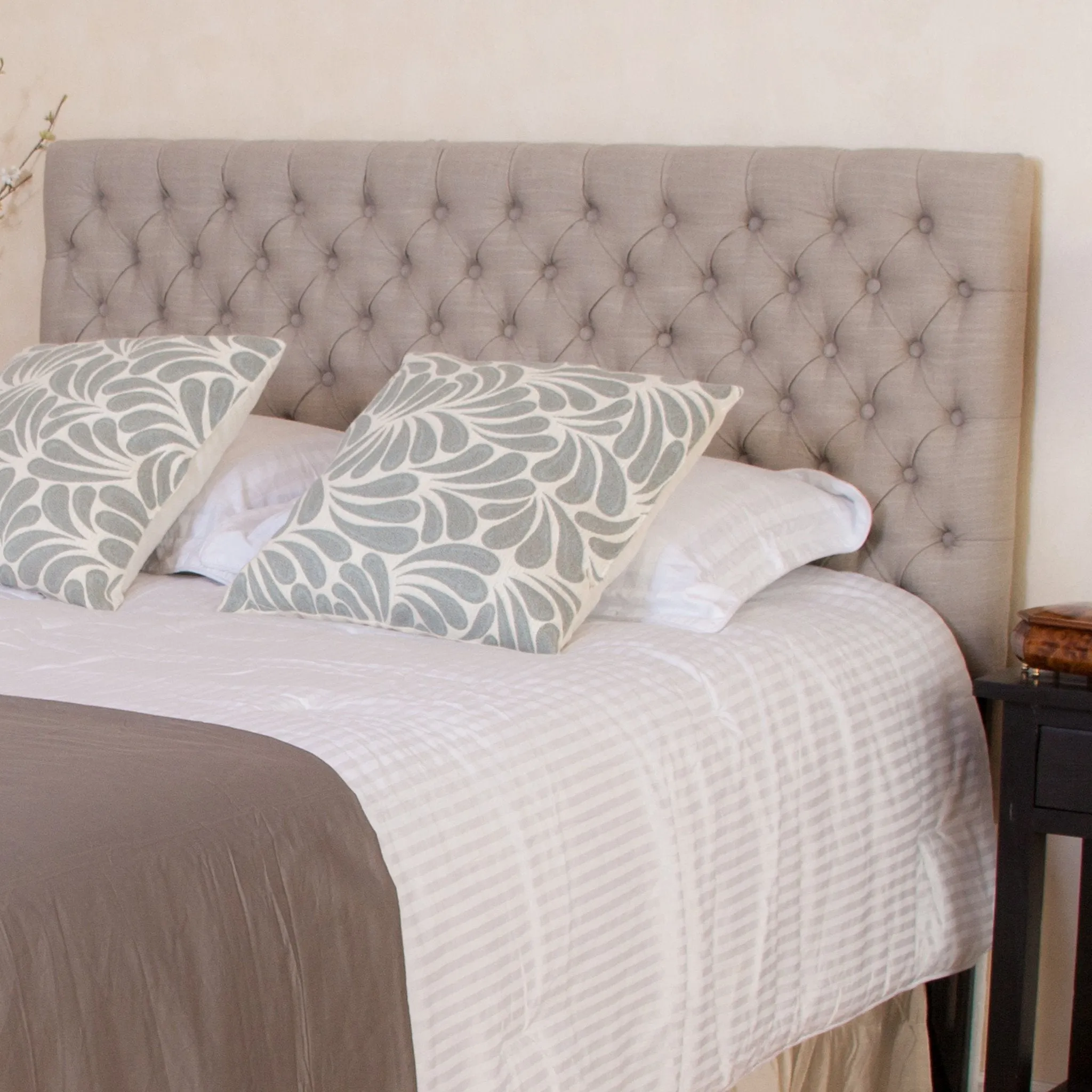 Adjustable King/California King Fabric Headboard - NH210692 queen headboard, wooden headboard