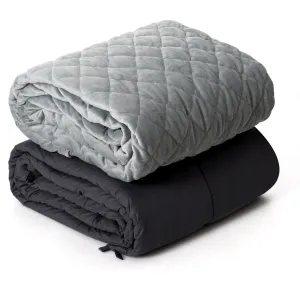 Adult Weighted Blanket & Removable Duvet Cover fleece blanket, knit throw