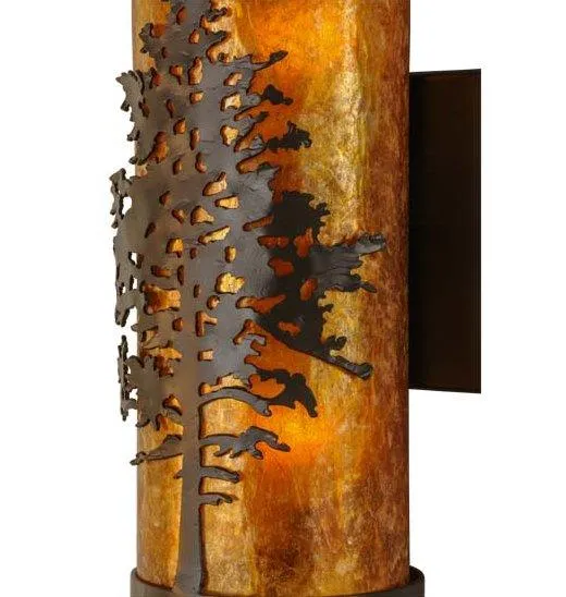 Amber Mica Tamarack Wall Sconce