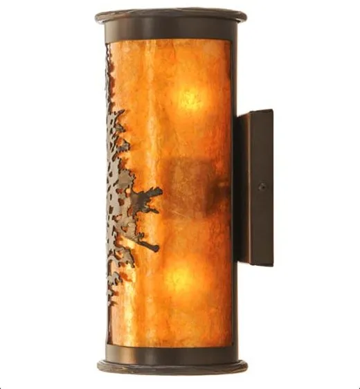 Amber Mica Tamarack Wall Sconce