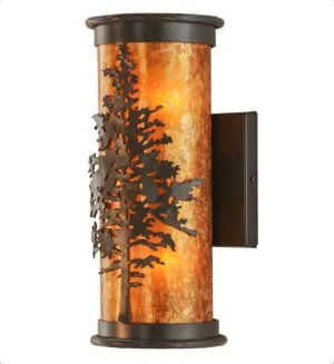 Amber Mica Tamarack Wall Sconce dining table decor, bar servingware