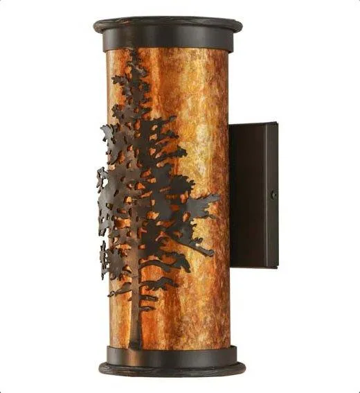 Amber Mica Tamarack Wall Sconce