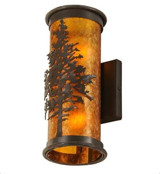 Amber Mica Tamarack Wall Sconce