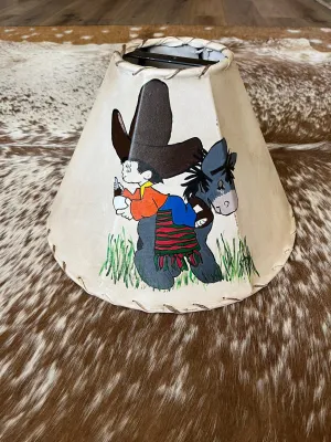 Amigos Hand Painted Precious Moments Lamp Shade laundry hamper, dirty clothes basket