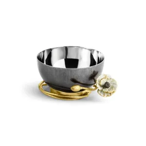 Anemone Nut Dish, 16.5 x 10cm, Gold napkin rings, dining placemats