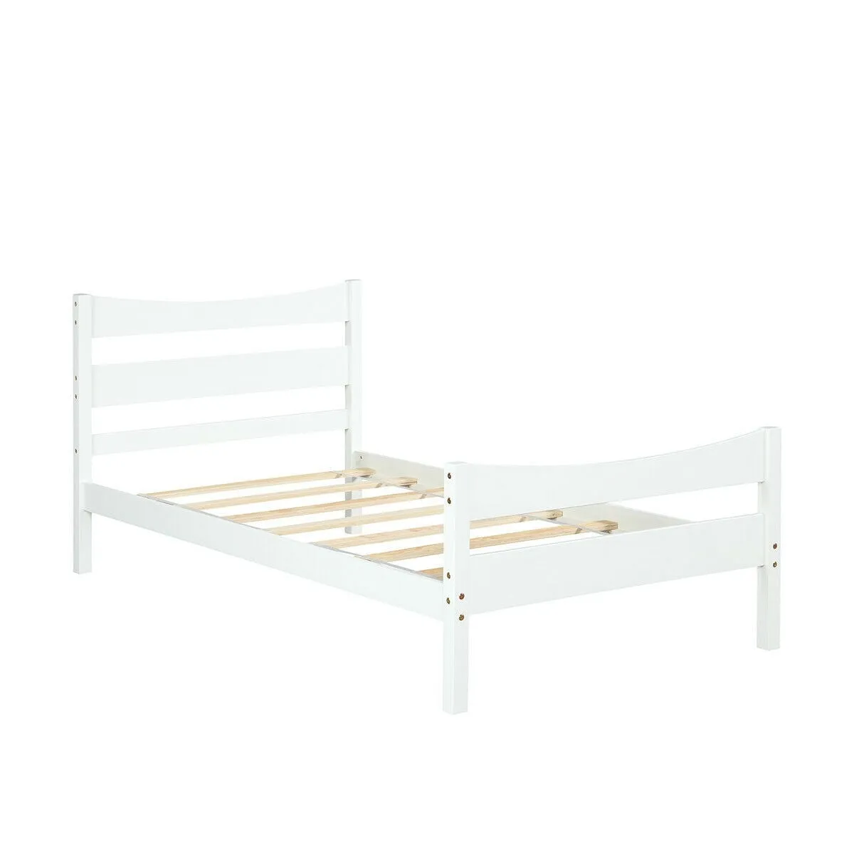 Available Under-bed Storage Twin Size Foundation Slat Support Platform Bed Frame