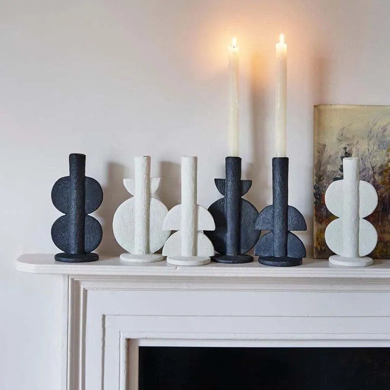 Avril Candleholder H22cm, Black
