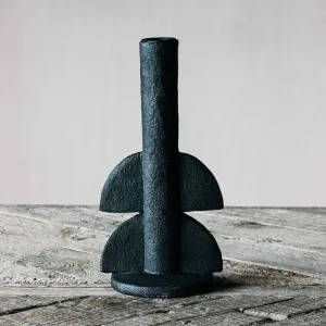 Avril Candleholder H22cm, Black kitchen island, storage cart