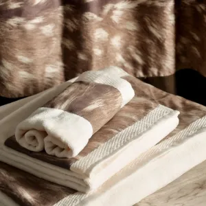 Axis Deer Design Bathroom Towels Set bathroom furniture, vanity cabinet