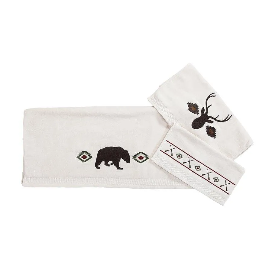 Aztec Bear Bathroom Towel Set