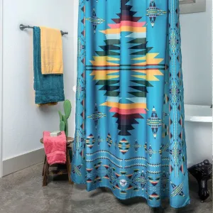 Aztec Turquoise Shower Curtain 3 piece sofa set, living room set