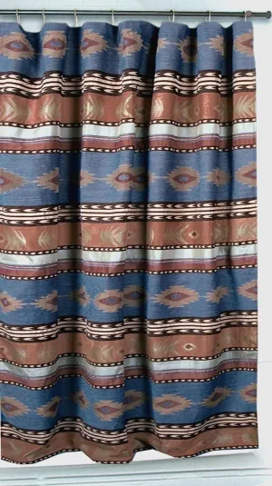 Badlands Blue Southwest Shower Curtain 3 piece sofa set, living room set