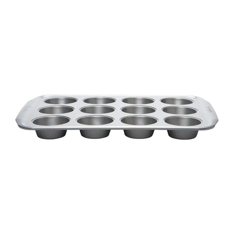 Bakeware 12 cup muffin tray, 10 x 15'', non-stick