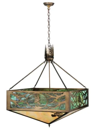 Balsam Fir Rustic Pendant Light patio chat set, outdoor furniture set