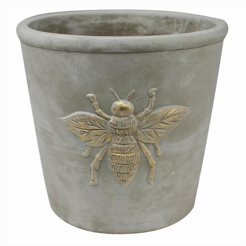 Bee Cachepot, Cement Vase,Ceramic Vase