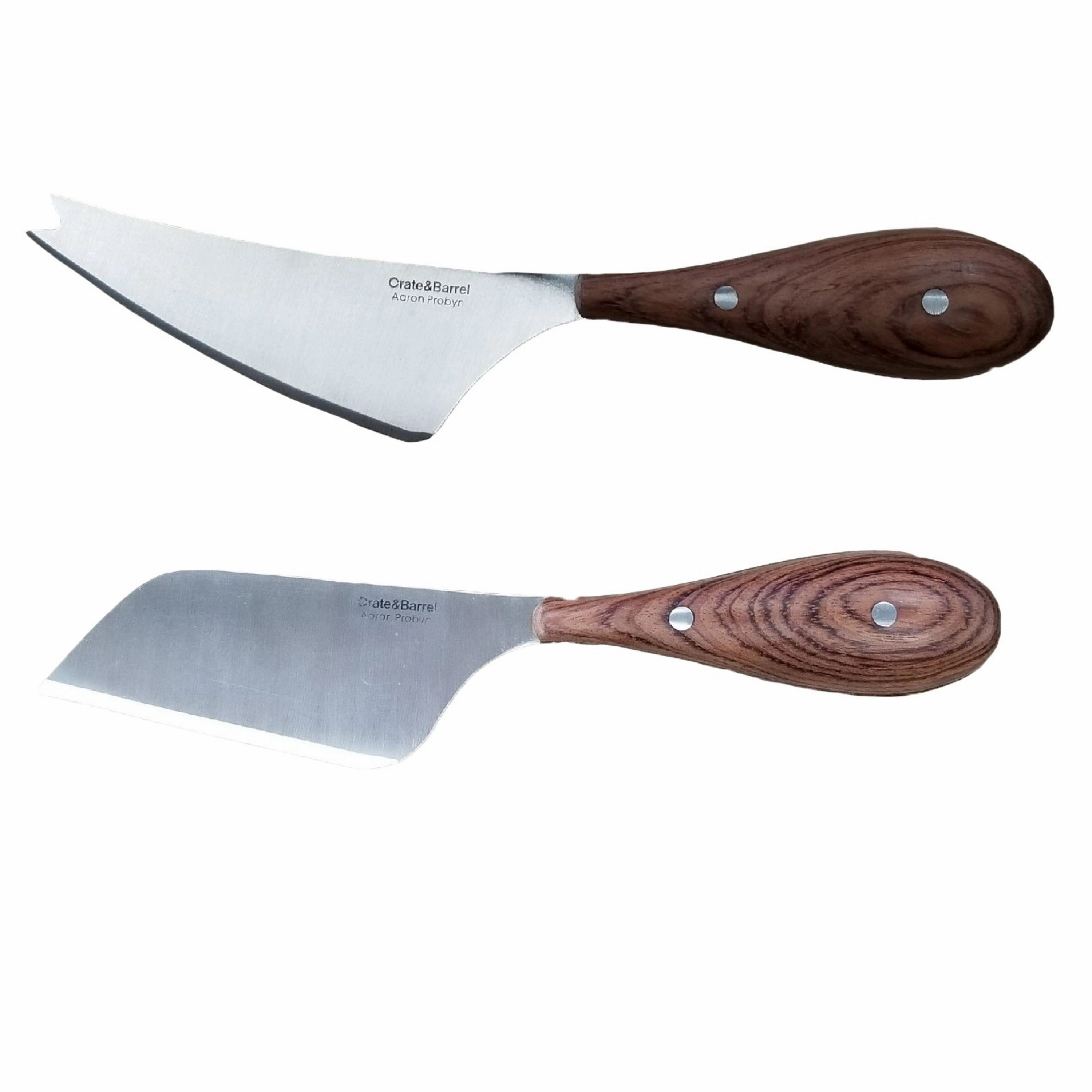 BergHOFF Bamboo 3Pc Rectangle Board  and Aaron Probyn Cheese Knives Set