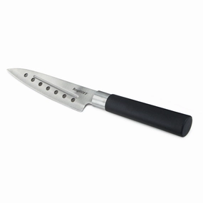 BergHOFF DiNA Codon Stainless Steel Santoku Knife with Holes, 5" Food Storage,Kitchen Storage