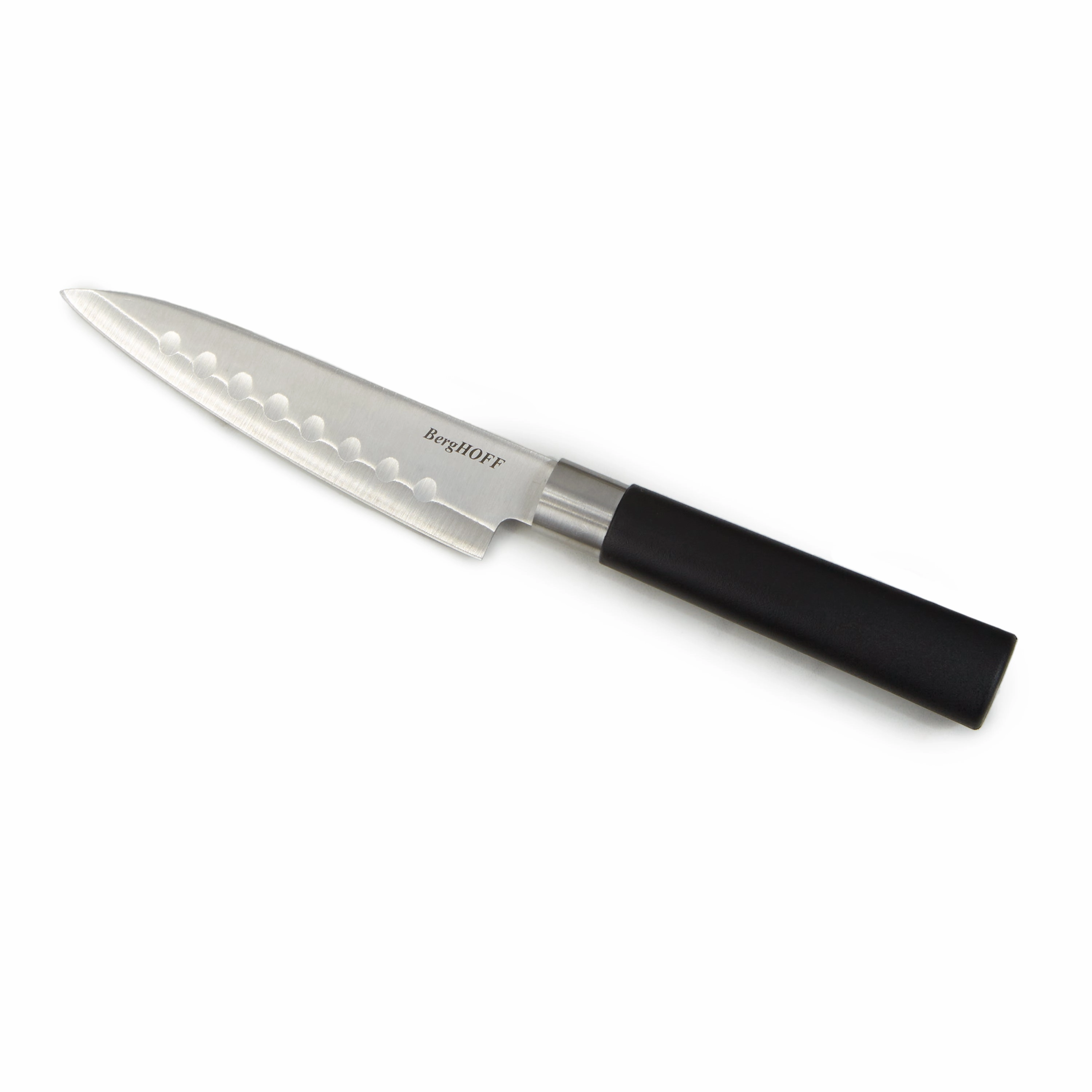 BergHOFF DiNA Codon Stainless Steel Scalloped Santoku Knife, 5" Food Storage,Kitchen Storage