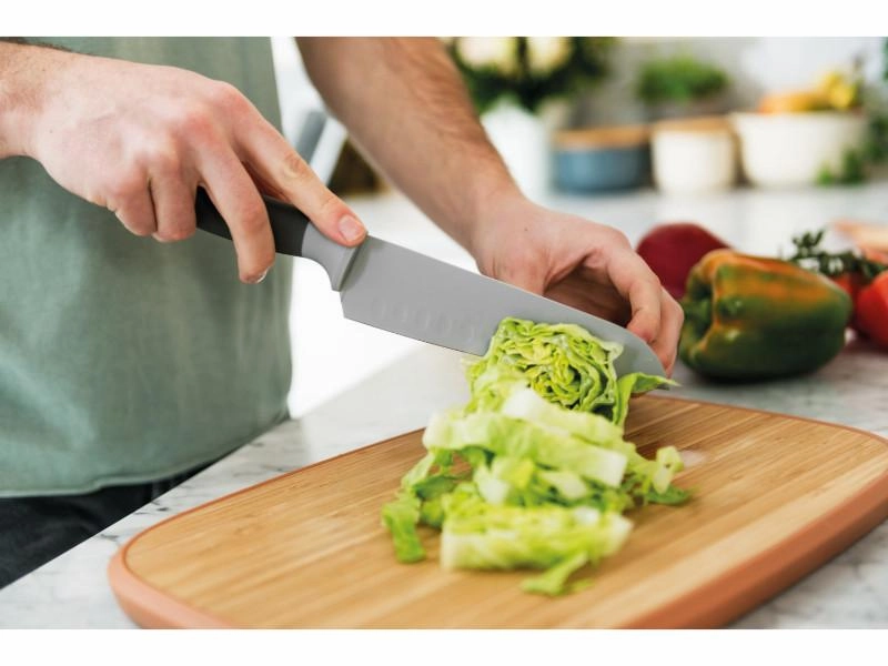 BergHOFF Leo 6.75" Stainless Steel Santoku Knife, Gray