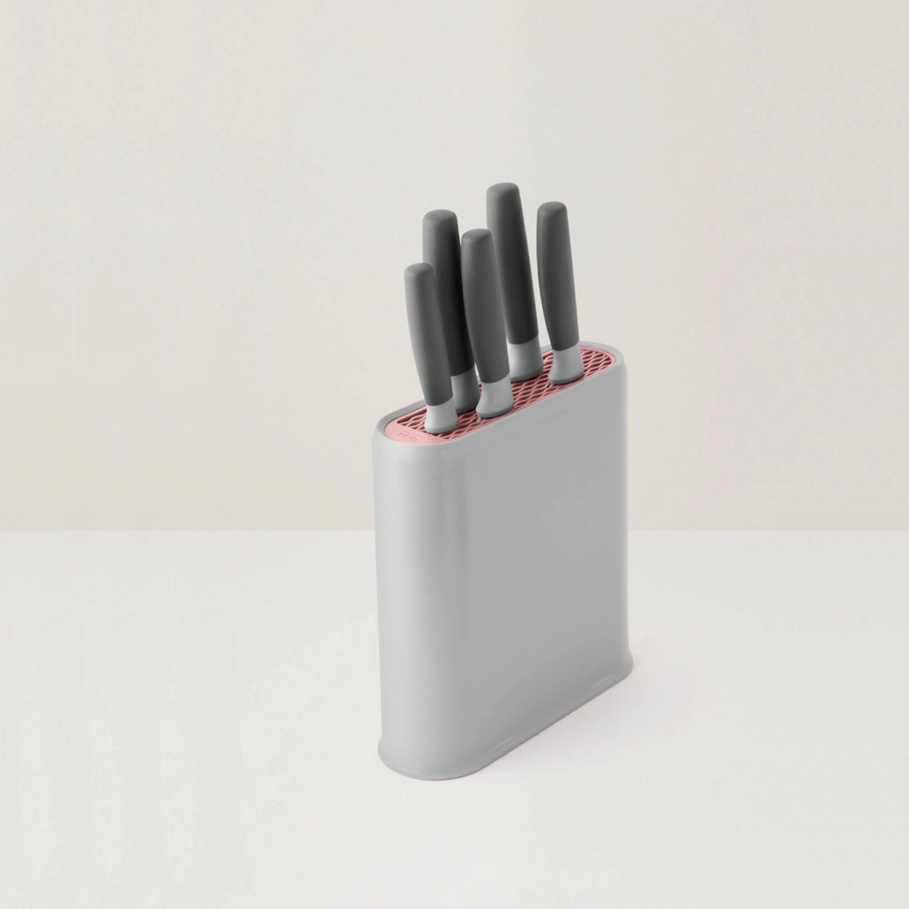 BergHOFF Leo 6Pc Stainless Steel Cutlery Set with Block, Gray