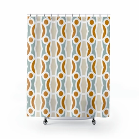 boho shower curtain | Blue Mid-Century Minimalist Lighting,Home Lighting