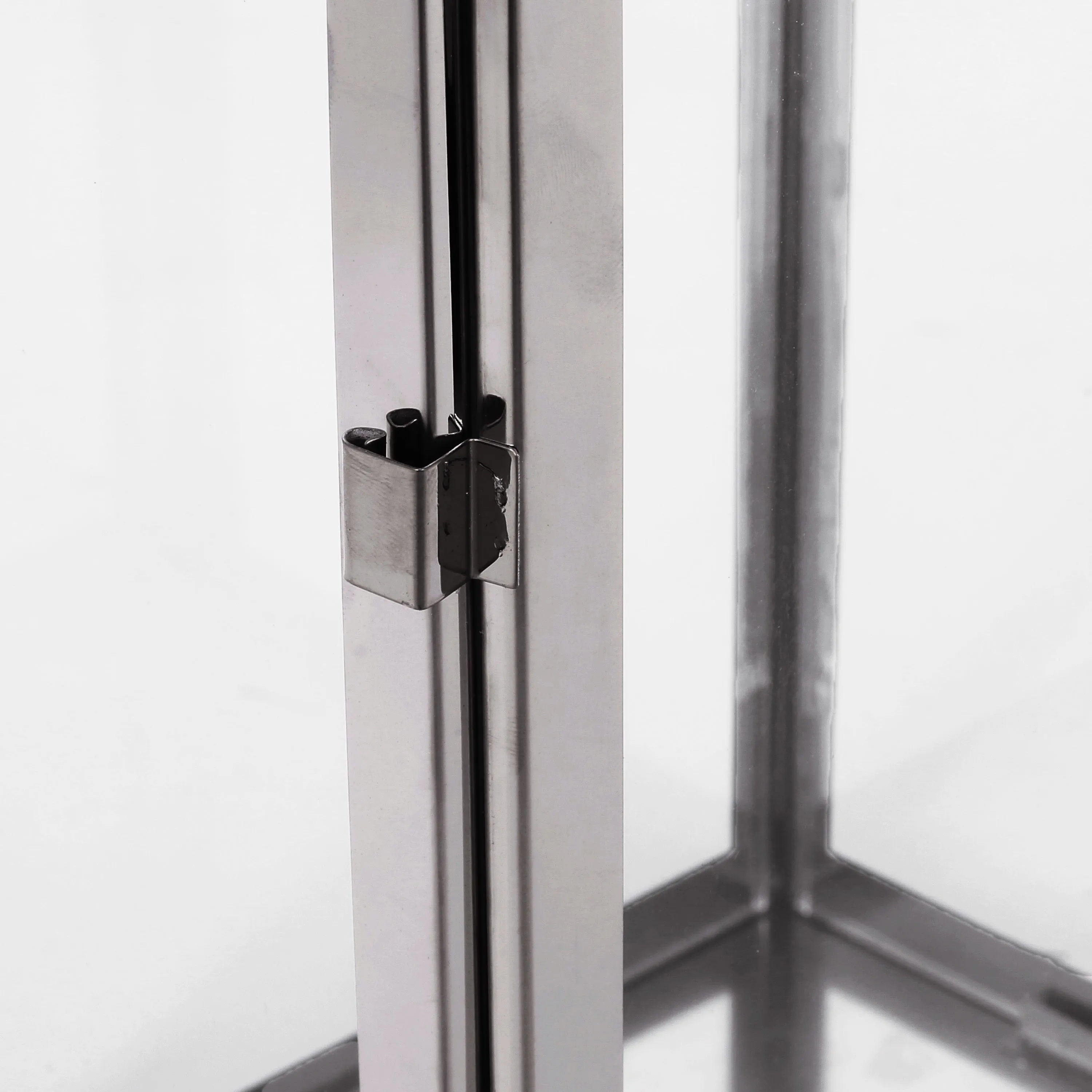 Brianna Outdoor 19" Modern Stainless Steel Lantern