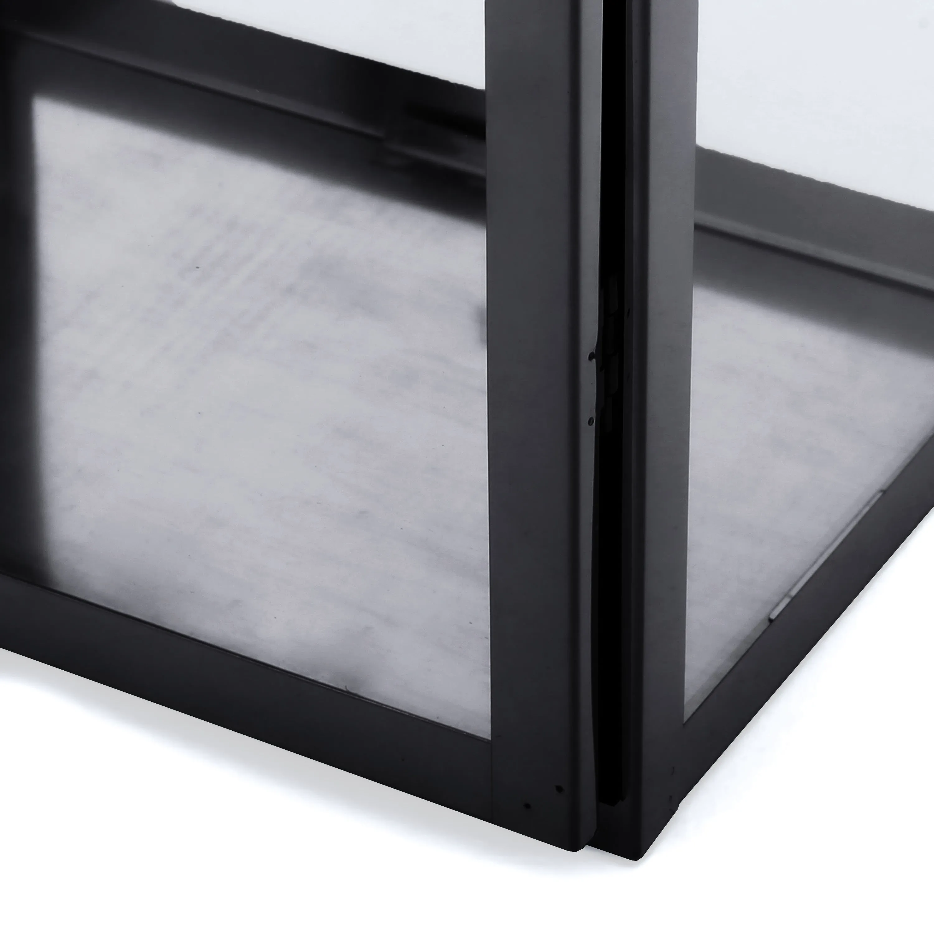 Brianna Outdoor 19" Modern Stainless Steel Lantern