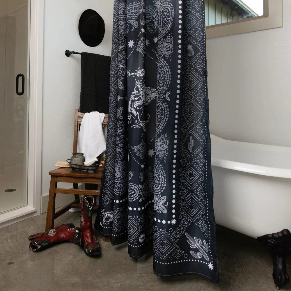 Bronc Western Shower Curtain