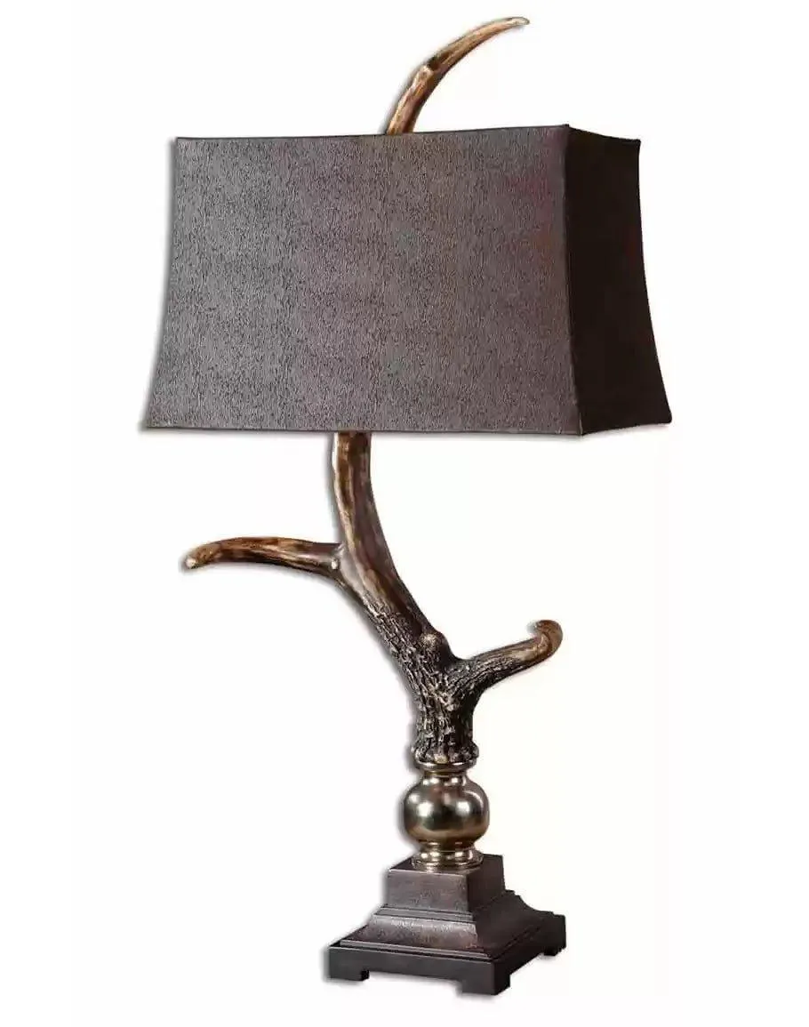 Burnished Antler Table Lamp