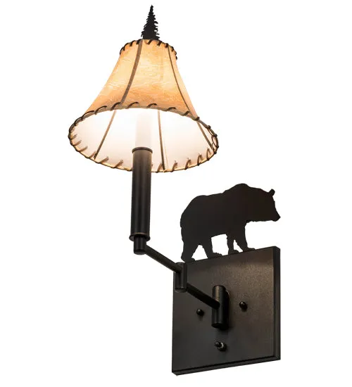 Cabin Bear Swing Wall Sconce