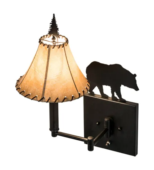 Cabin Bear Swing Wall Sconce