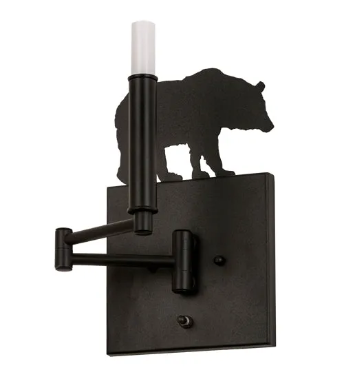 Cabin Bear Swing Wall Sconce