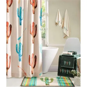Cactus Bath Collection bath rugs, non-slip bathroom mat