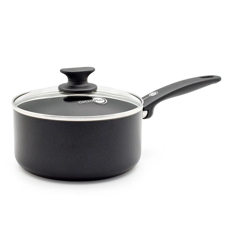 Cambridge Non-Stick 3 Piece Saucepan Set with Lids, Black