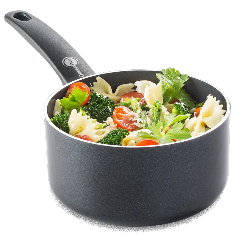 Cambridge Non-Stick 3 Piece Saucepan Set with Lids, Black