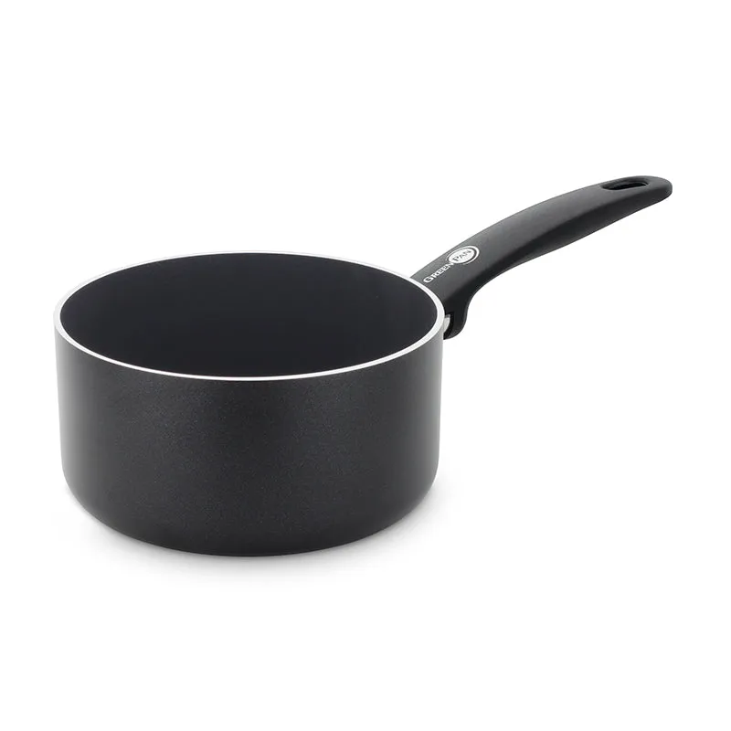 Cambridge Non-Stick 3 Piece Saucepan Set with Lids, Black